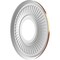 Ekena Millwork Berkshire PVC Medallion (Canopies up to 4 1/2"), 10"OD x 3 1/2"ID x 3/4"P, Bright Coat Copper CMP10BEBCO - alternate 4
